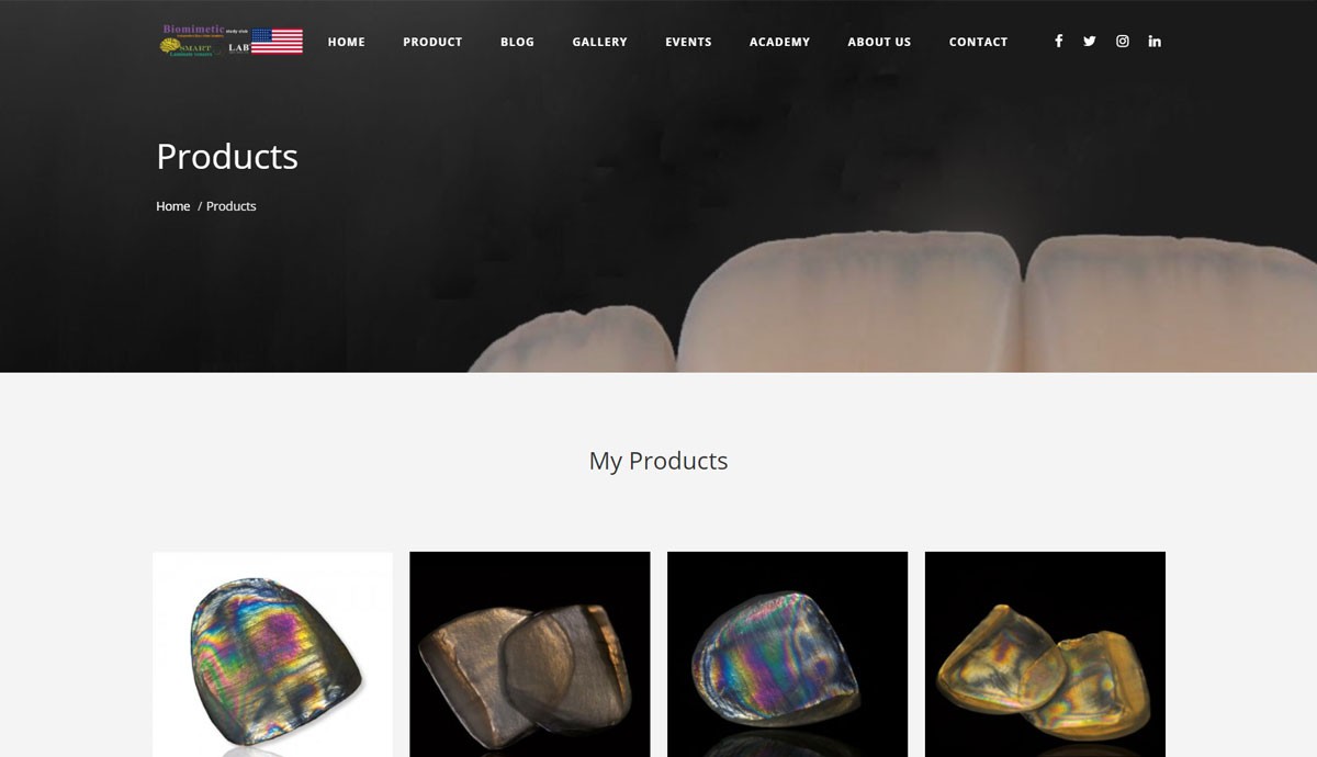 طراحی و برنامه نویسی  اختصاصی سایت شرکت SMART VENEERS